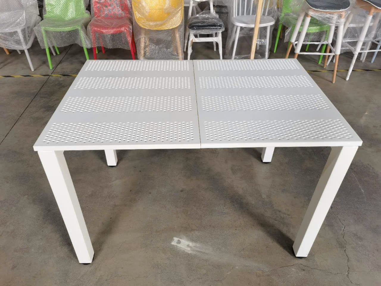 Bàn ăn ngoài trời khung kim loại cao cấp ST3056 8