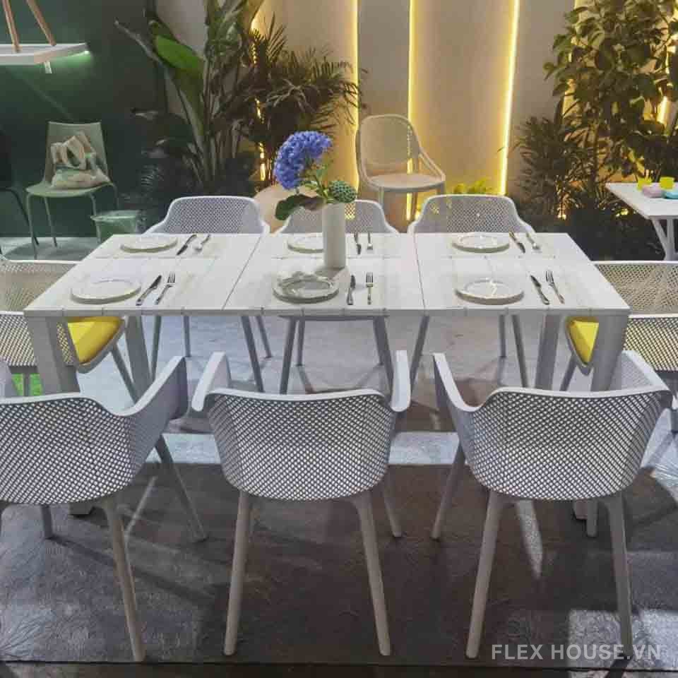 Bàn nhựa giá rẻ cho quán ăn ngoài trời ST3057A 4