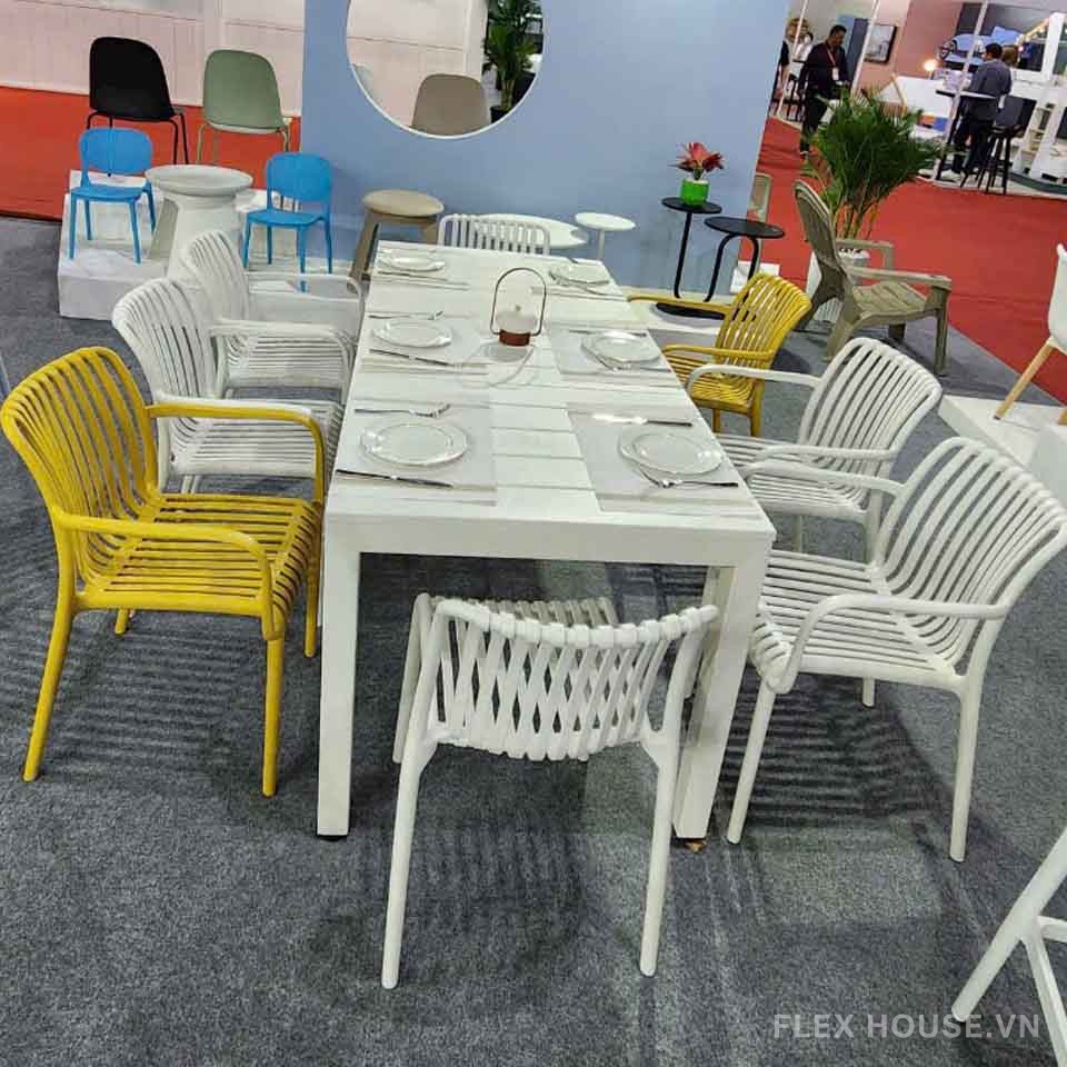 Bàn nhựa giá rẻ cho quán ăn ngoài trời ST3057A 7
