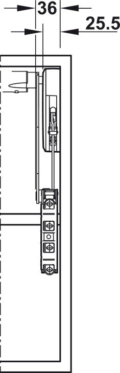 Bộ tay nâng Free Swing S8sw Hafele 493.05.774 12