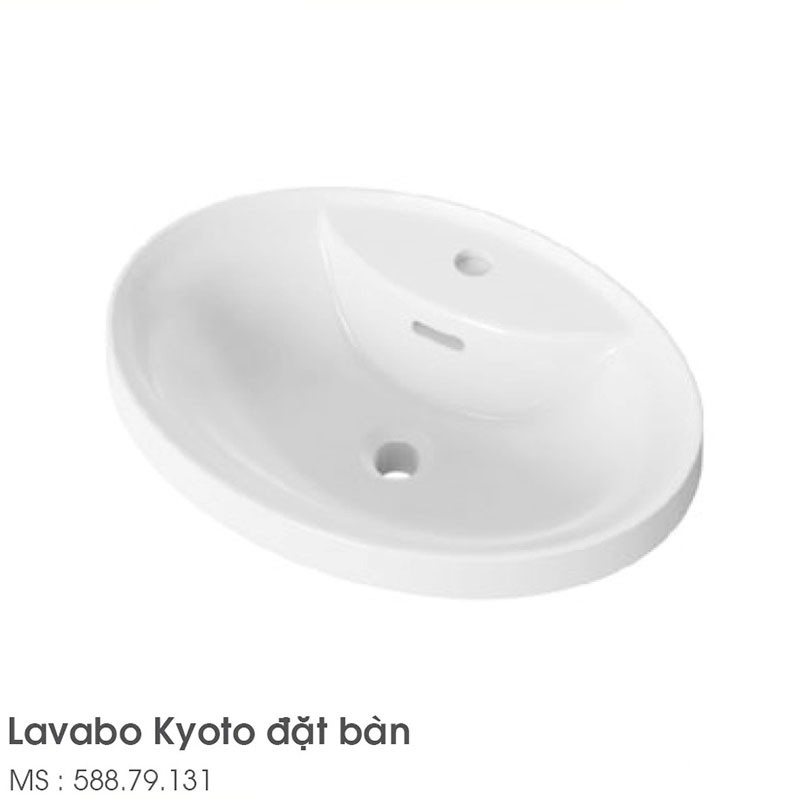Chậu rửa Lavabo đặt bàn Kyoto Hafele 588.79.131 6