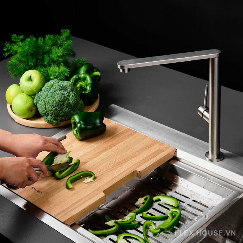 Chậu rửa bát cao cấp bán thủ công Malloca MS862 17