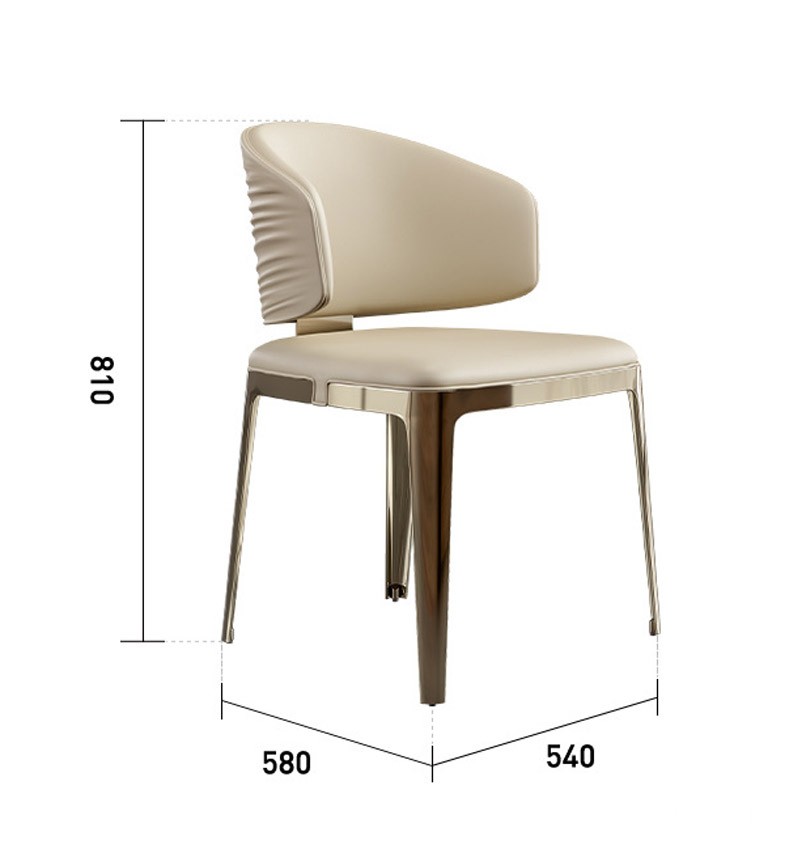 Ghế ăn gia đình bọc da gợn sóng Luxury LXY8161 11