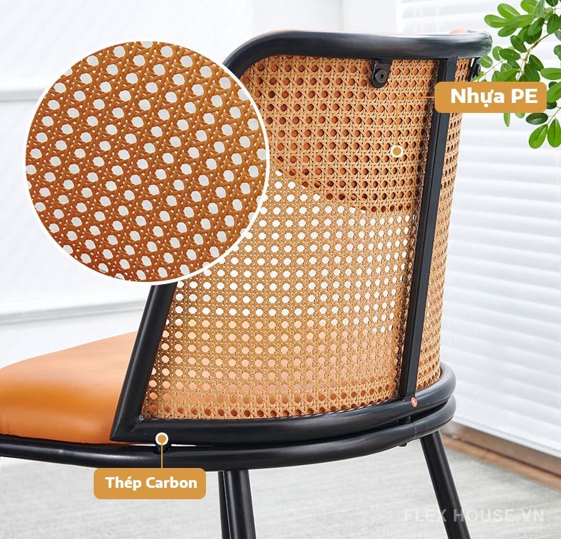 Ghế ăn gia đình lưng tựa giả mây thư giãn Bắc Âu LXY8074 11