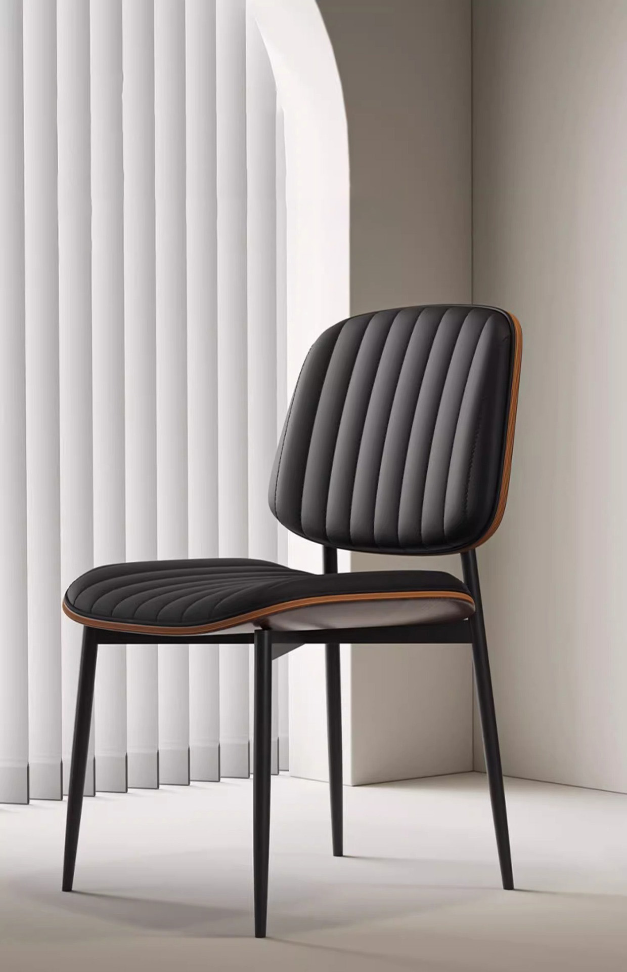 Ghế ăn khung kim loại đệm da sang trọng LXY2541 7