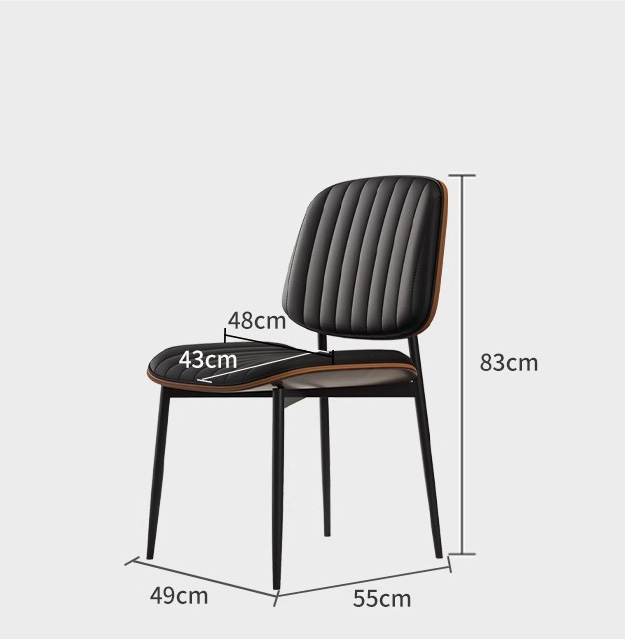 Ghế ăn khung kim loại đệm da sang trọng LXY2541 13
