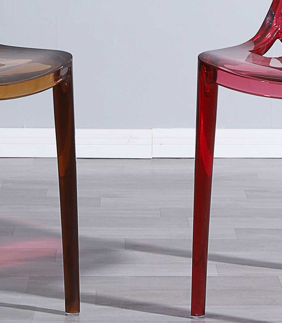 Ghế ăn nhựa Acrylic trong suốt nhiều màu ZW5837 12