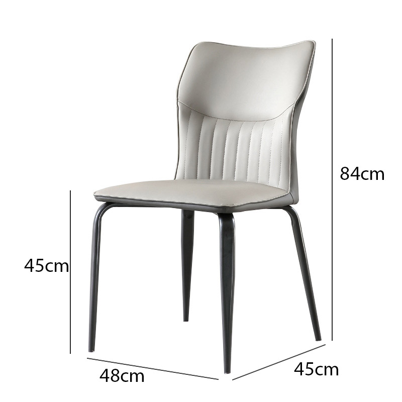 Ghế ăn tựa lưng tối giản kiểu Bắc Âu LXY8234 9