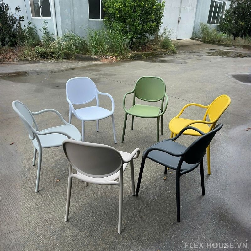 Ghế cafe ngoài trời nhựa đúc cao cấp nhiều màu ST3061 7 Ghế cafe ngoài trời nhựa đúc cao cấp nhiều màu ST3061 10