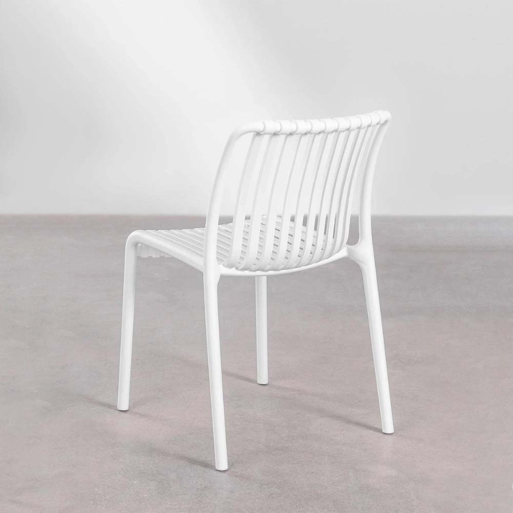 Ghế nhựa đúc lưng tựa sọc tối giản ST3045 11