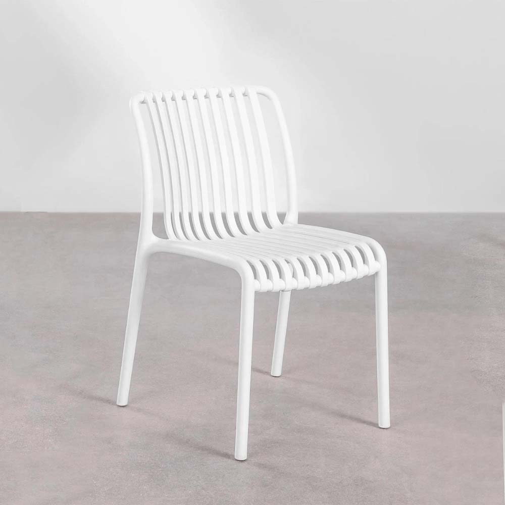Ghế nhựa đúc lưng tựa sọc tối giản ST3045 6