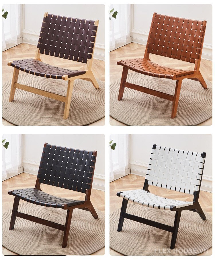 Ghế thư giãn khung gỗ đan mây tự nhiên AW1733 9
