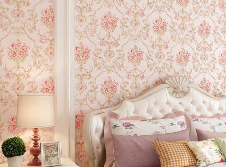 Giấy dán tường phòng ngủ họa tiết bông hoa SHY713 14