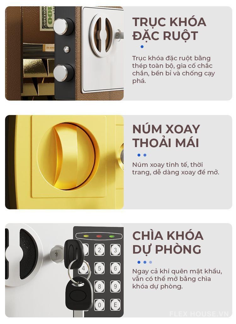 Két sắt mật mã cao cấp nhiều màu DF8212 6