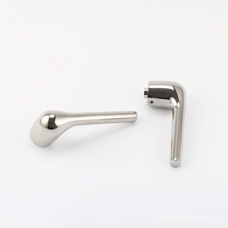 Khóa cửa bằng đồng màu bạc Niken kiểu Ý OVLI856 9