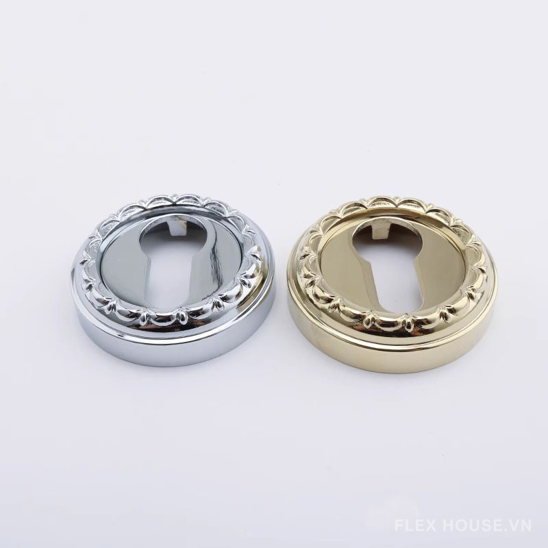 Khóa cửa bằng đồng tay gạt khảm xà cừ OVLI899 13