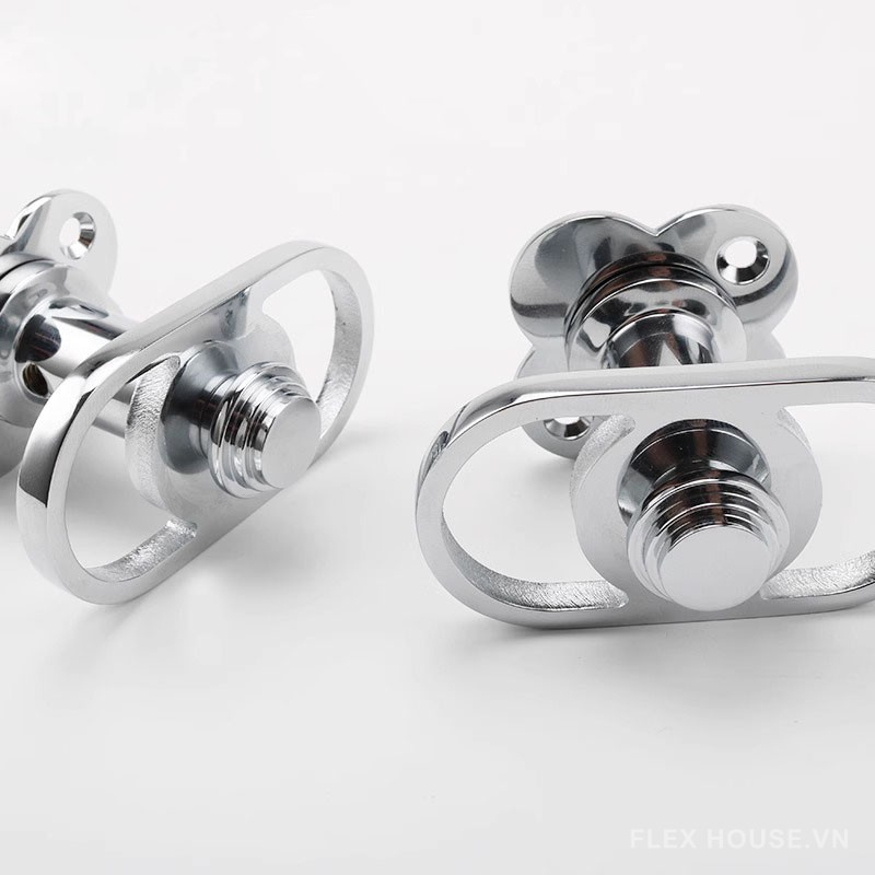 Khóa tay nắm oval đồng thau kiểu Pháp OVLI637 8