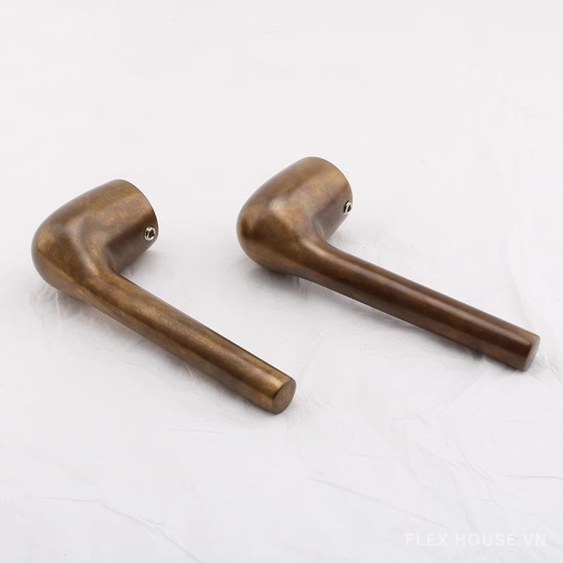 Khóa cửa tay gạt dáng thon bằng đồng OVLI692 10