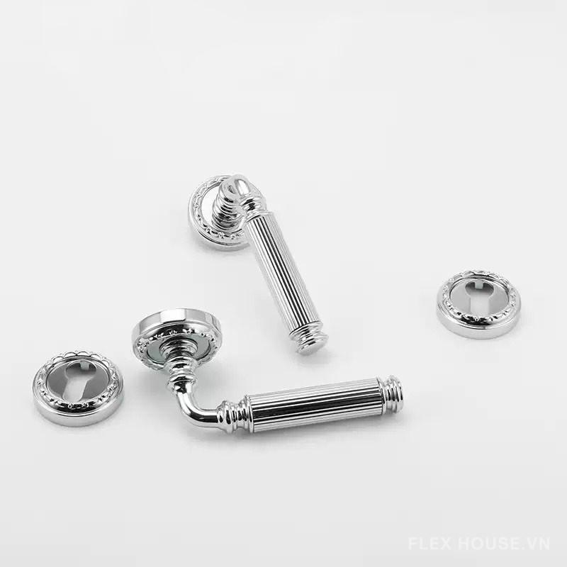 Khóa tay gạt bằng đồng mạ Chrome kiểu Pháp OVLI953 7