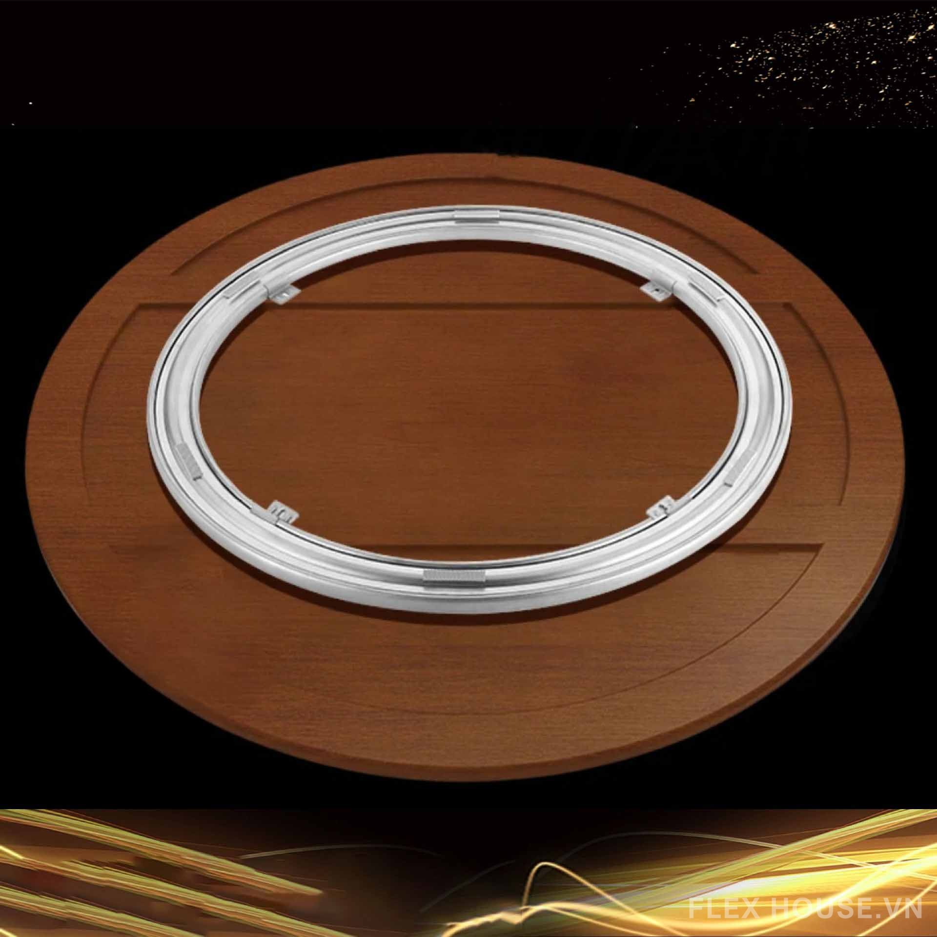 Phụ kiện mâm xoay bàn ăn tròn bằng nhôm KB002 15