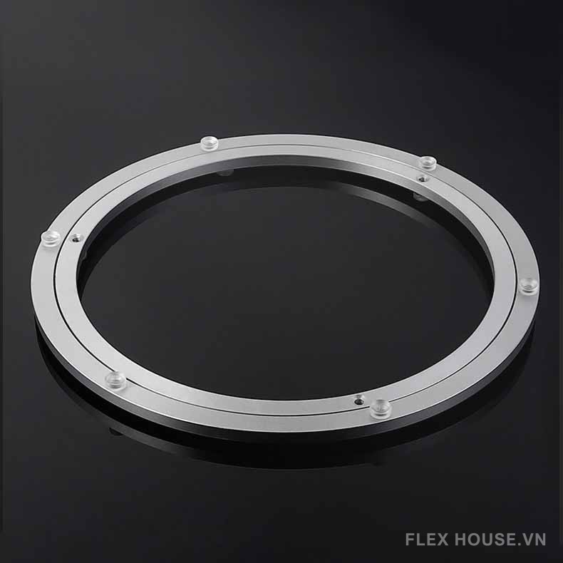 Phụ kiện mâm xoay bàn ăn tròn bằng nhôm KB002