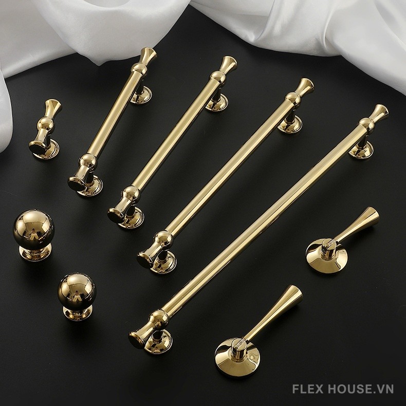 Tay nắm đồng mạ PVD sang trọng kiểu Âu NUS5470 6