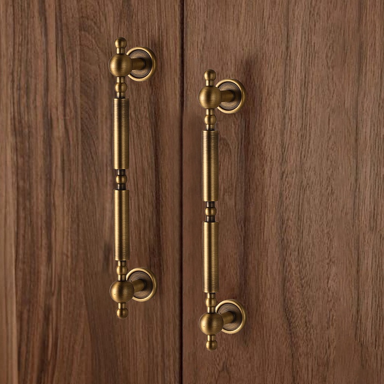Tay nắm tủ đồng thau Retro kiểu Ý DW2046 15