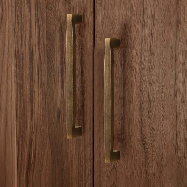 Tay nắm tủ quần áo bằng đồng tối giản DW2024 6
