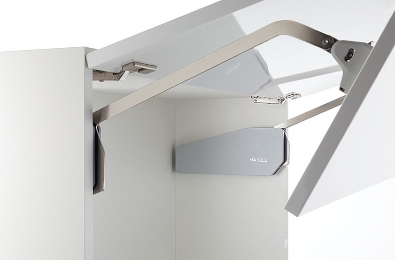 Tay nâng Free Fold Short D3fs nắp xám Hafele 493.05.730 5