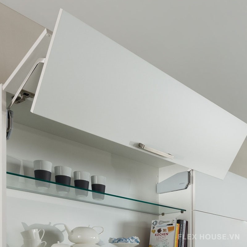 Tay nâng Free Fold Short D4fs nắp xám Hafele 493.05.731 4