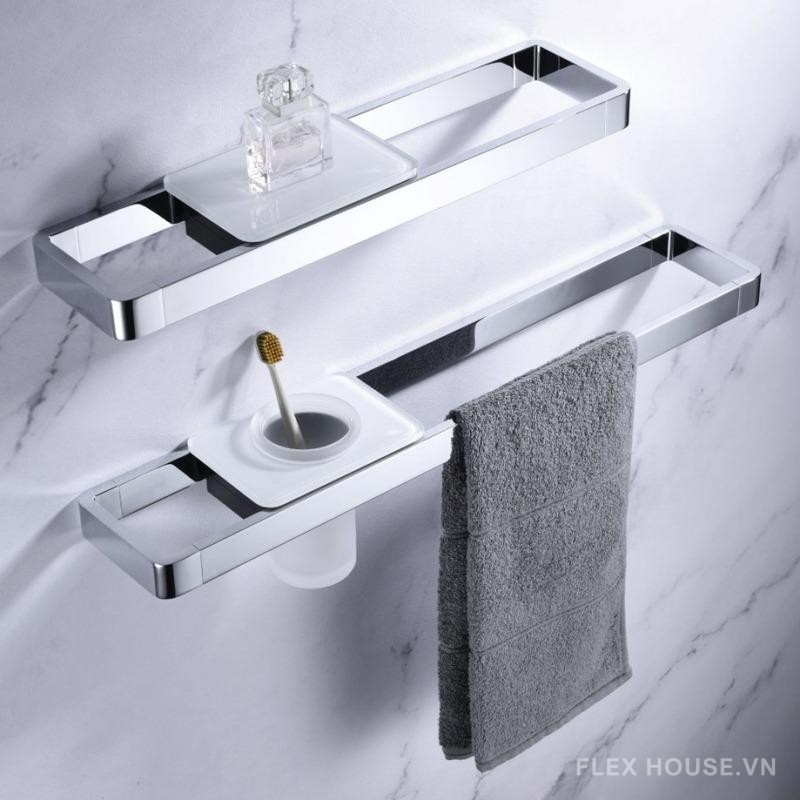 Tất tần tật về tủ lavabo phòng tắm chưa ai tiết lộ 20 Thanh treo khăn đơn nhà tắm