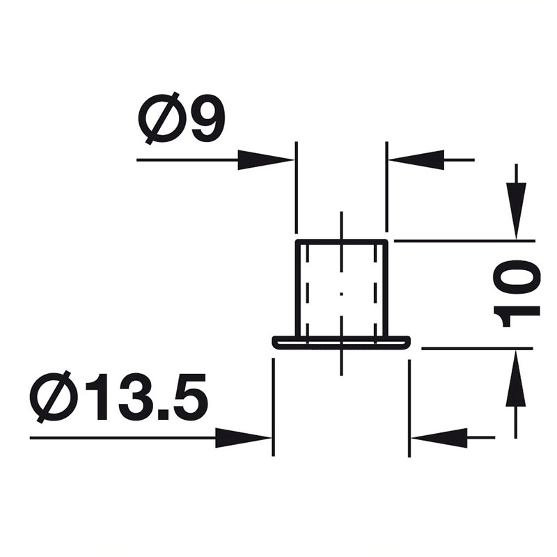 Vỏ dành cho ruột khóa nhấn Hafele 234.59.994 3