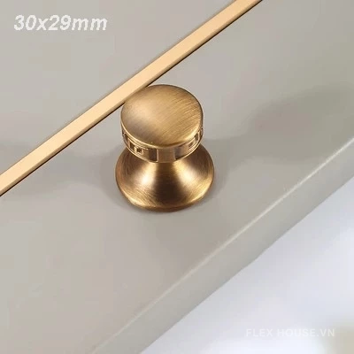 Tay nắm tủ hiện đại tối giản màu đồng đỏ WXH6700YB 9