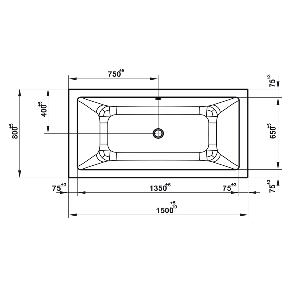 Bồn tắm âm hình chữ nhật Hafele 588.79.603