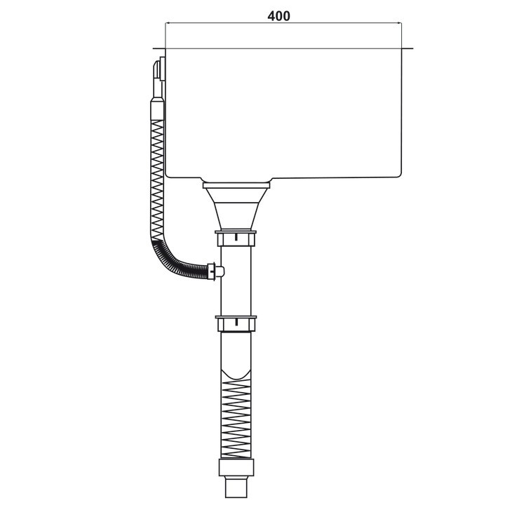 Chậu bếp đơn Inox HS21-SSN1S60P Hafele 567.94.070