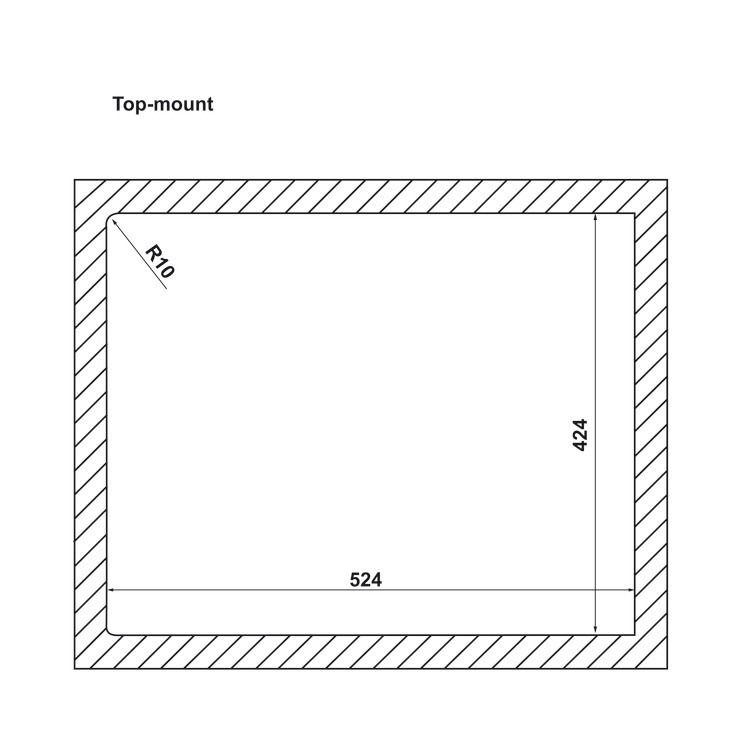 Chậu bếp đơn Inox HS21-SSN1S60P Hafele 567.94.070