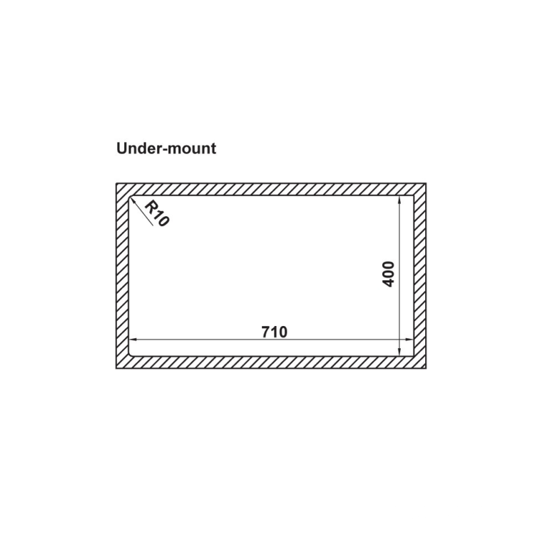 Chậu rửa Inox HS21-SSD1S60 Hafele 567.94.010
