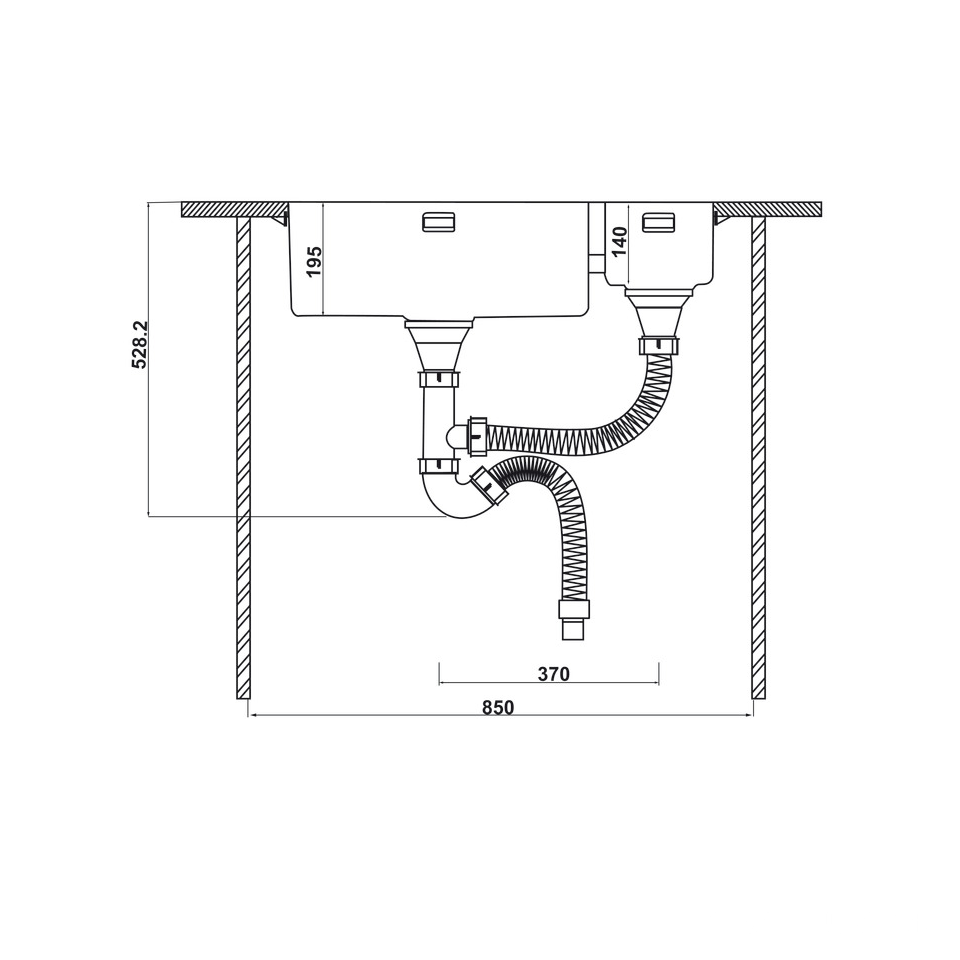 Chậu rửa Inox HS21-SSN2S80P Hafele 567.94.080