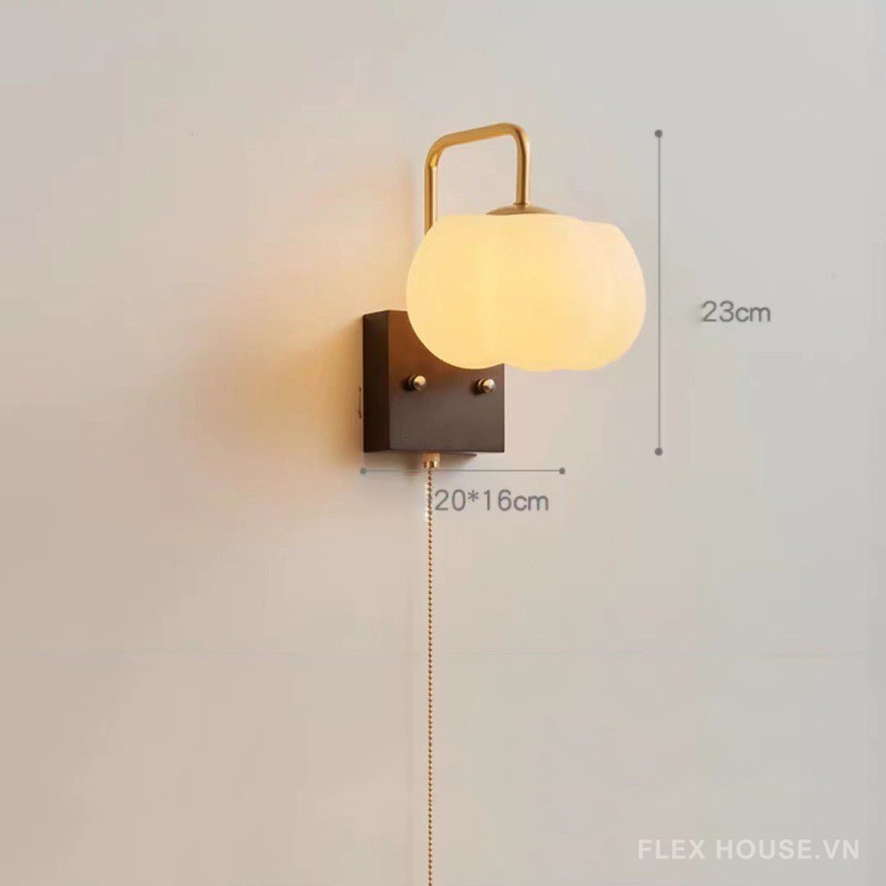 Đèn gắn tường phòng ngủ hình hoa bông gòn ZDL1601
