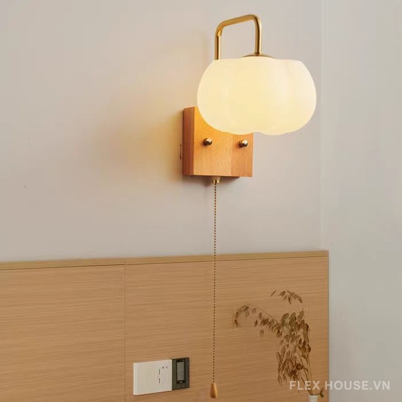 Đèn gắn tường phòng ngủ hình hoa bông gòn ZDL1601