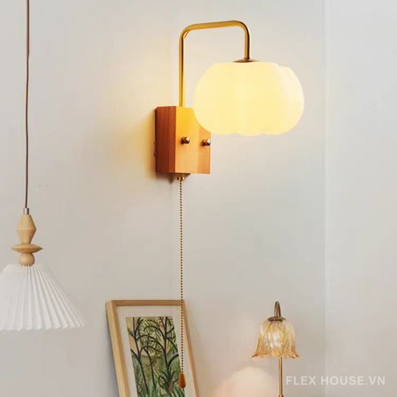 Đèn gắn tường phòng ngủ hình hoa bông gòn ZDL1601