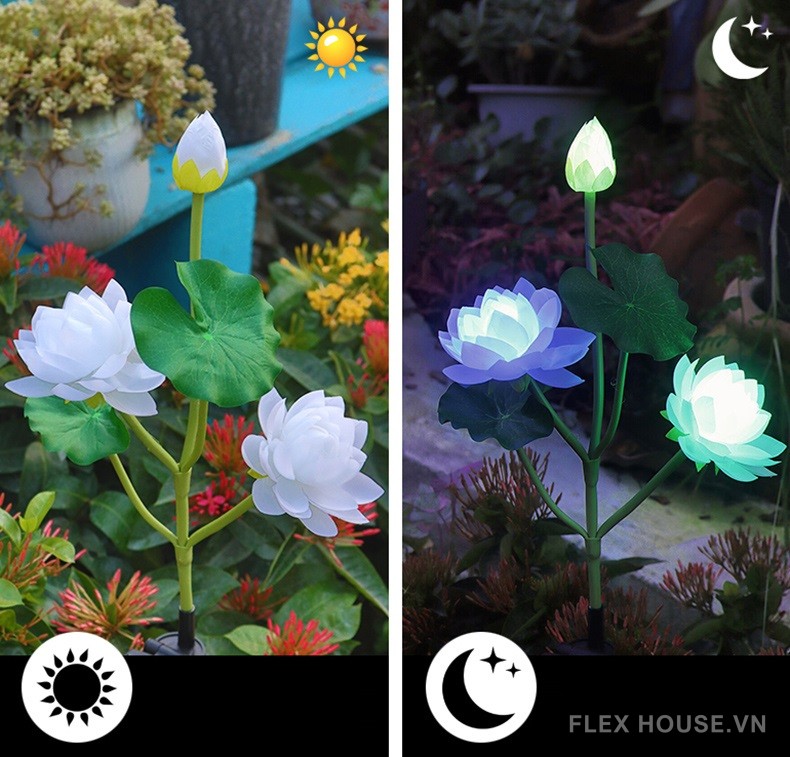 Đèn led ngoài trời hoa sen sáng tạo DZ0484