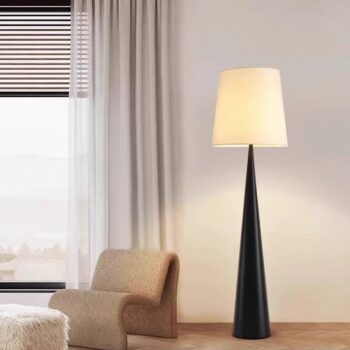 Đèn sàn chao vải thân kim loại tối giản HX8158