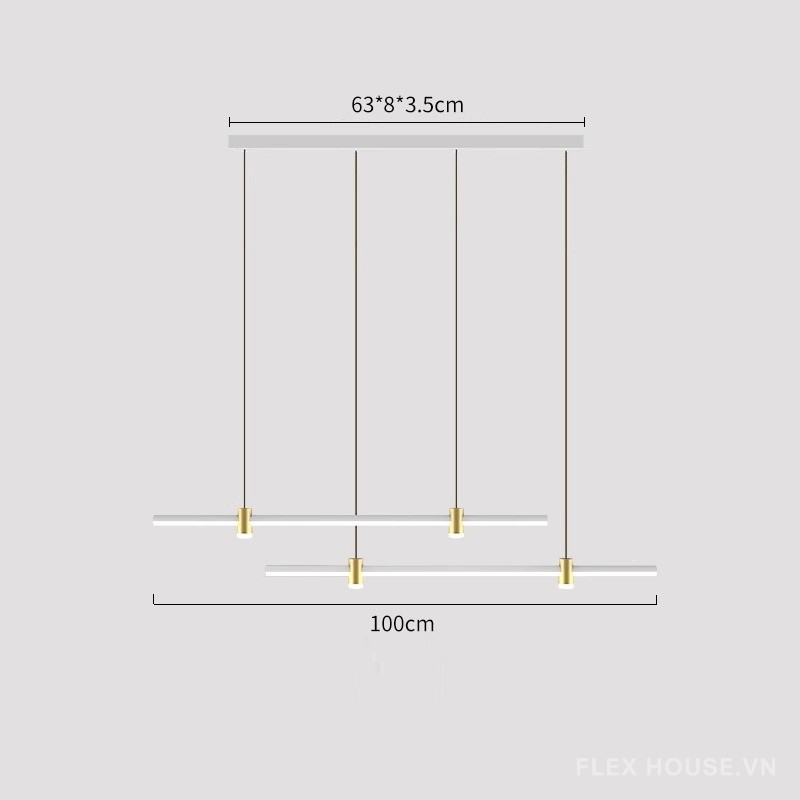 Đèn thả bàn ăn dáng dài kiểu dáng độc đáo HSL9550-10
