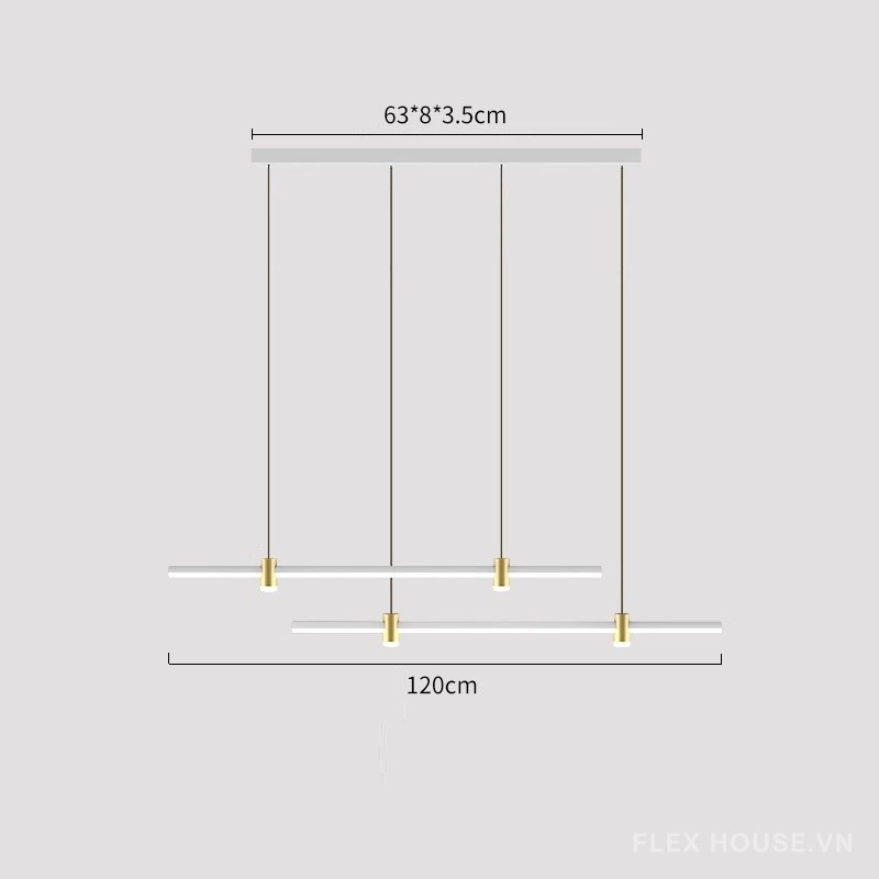 Đèn thả bàn ăn dáng dài kiểu dáng độc đáo HSL9550-11