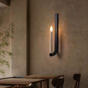 Đèn tường đá travertine kiểu cây nến độc đáo ZL5329