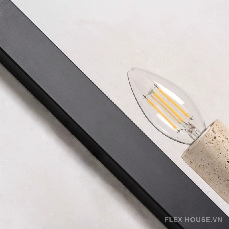 Đèn tường đá travertine kiểu cây nến độc đáo ZL5329