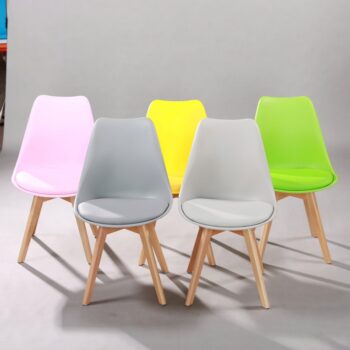 Ghế cafe Eames chân gỗ hiện đại ST3003