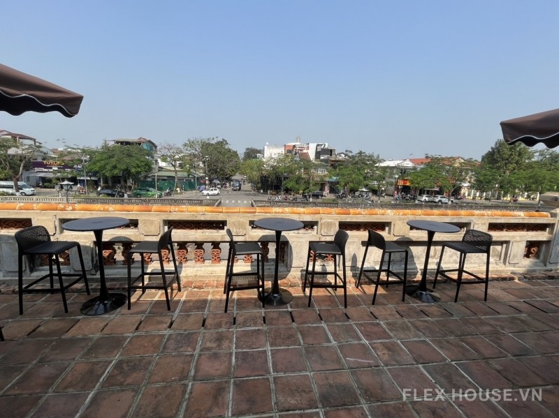 Ghế cao quầy bar ngoài trời bằng nhựa độc đáo ST3029