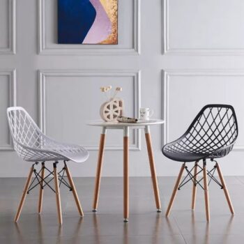 Ghế nhựa decor dạng lưới đan độc đáo ST3012B